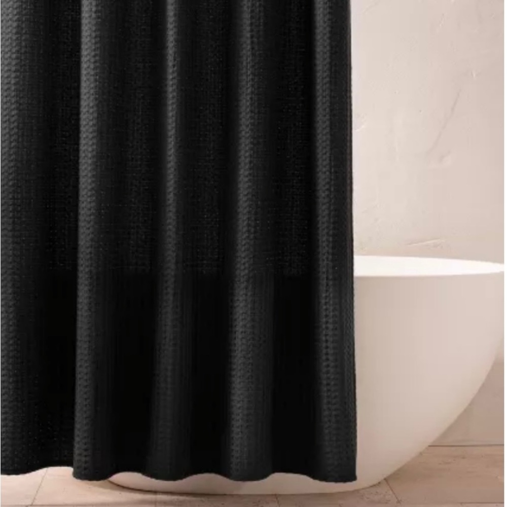 Waffle shower curtain by Casaluna Collection 72"x72